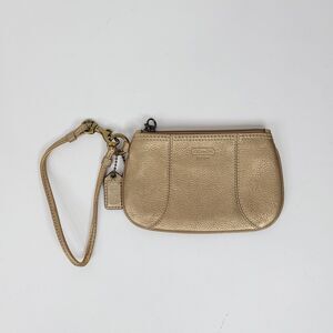 Coach Womens Wristlet Wallet Gold Read
